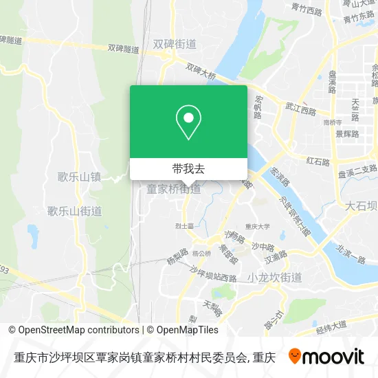 重庆市沙坪坝区覃家岗镇童家桥村村民委员会地图