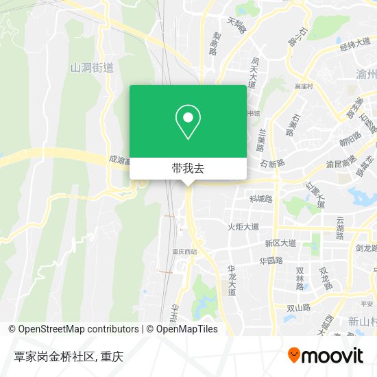 覃家岗金桥社区地图