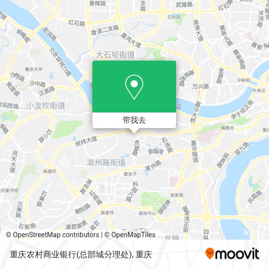 重庆农村商业银行(总部城分理处)地图
