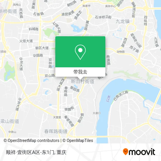 顺祥·壹街区A区-东1门地图