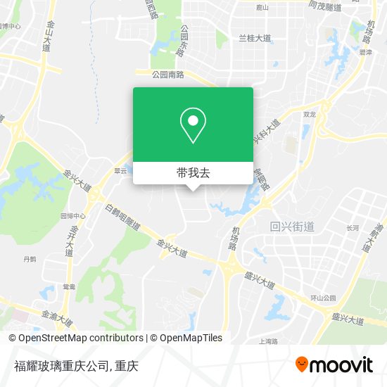 福耀玻璃重庆公司地图