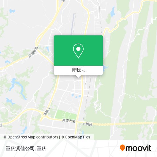 重庆滨佳公司地图