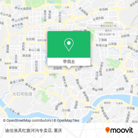 迪佳渔具红旗河沟专卖店地图