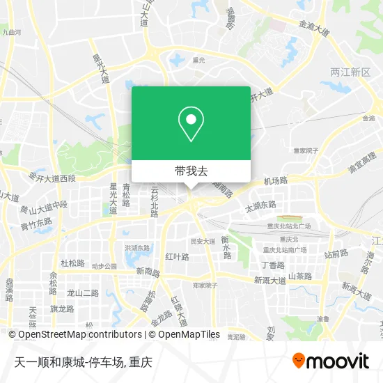 天一顺和康城-停车场地图