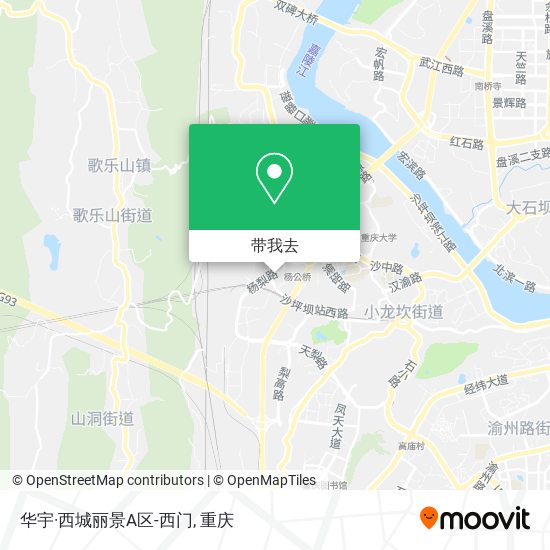 华宇·西城丽景A区-西门地图