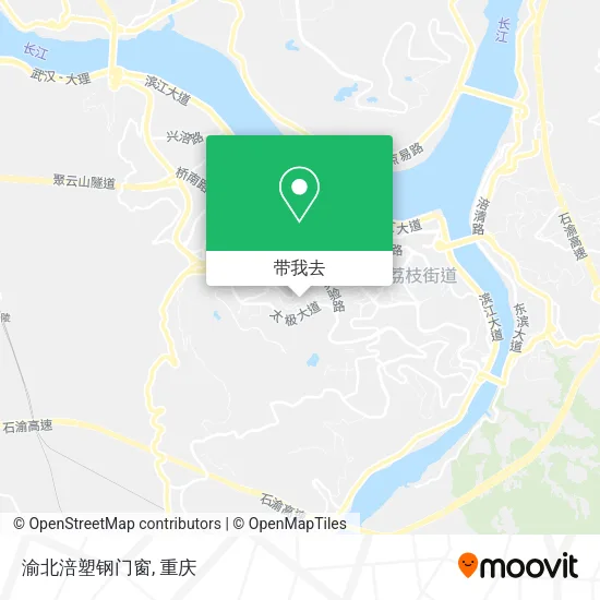 渝北涪塑钢门窗地图