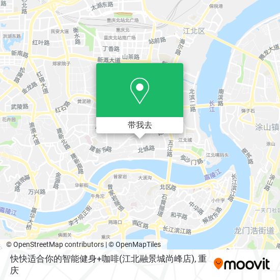 快快适合你的智能健身+咖啡(江北融景城尚峰店)地图