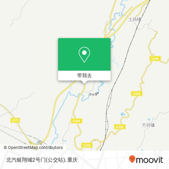 北汽银翔城2号门(公交站)地图