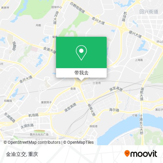 金渝立交地图