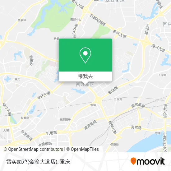 雷实卤鸡(金渝大道店)地图