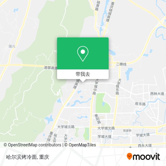 哈尔滨烤冷面地图