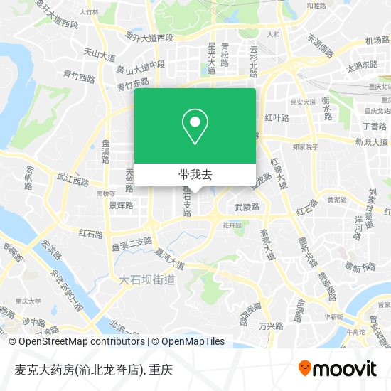 麦克大药房(渝北龙脊店)地图