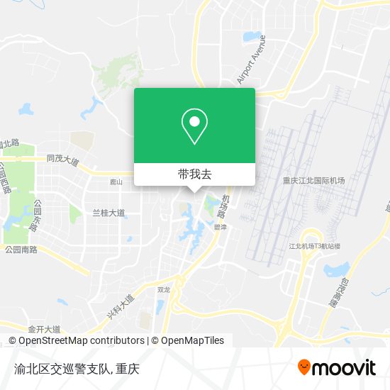 渝北区交巡警支队地图