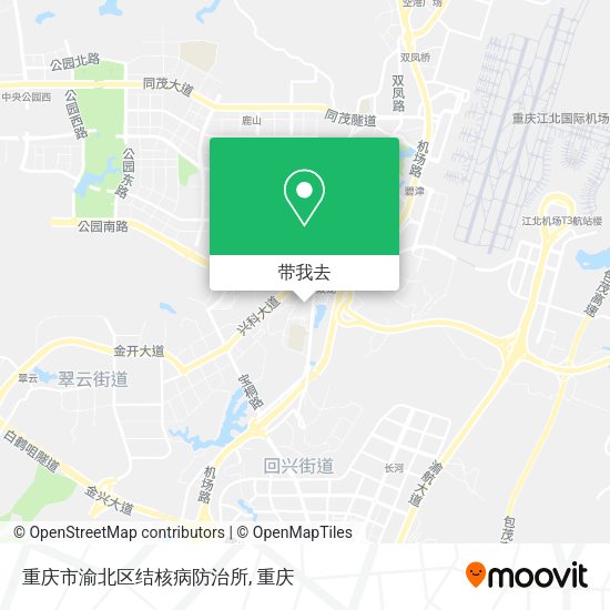 重庆市渝北区结核病防治所地图