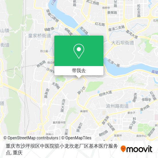重庆市沙坪坝区中医院驻小龙坎老厂区基本医疗服务点地图