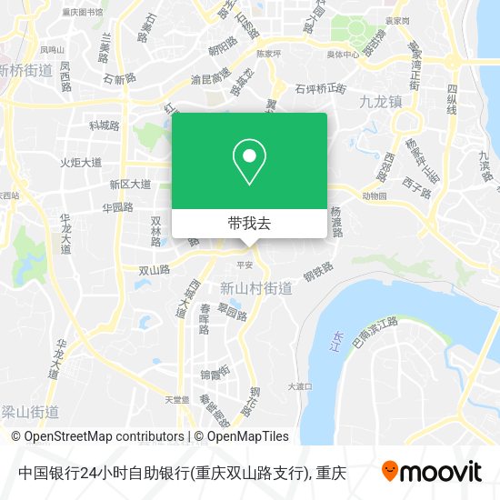 中国银行24小时自助银行(重庆双山路支行)地图