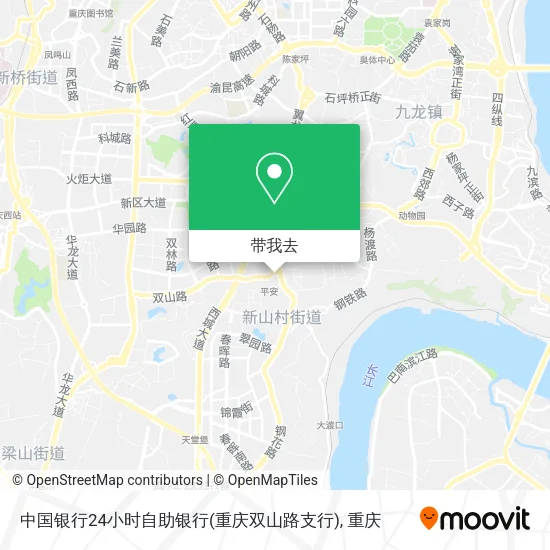 中国银行24小时自助银行(重庆双山路支行)地图