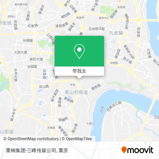 重钢集团-三峰传媒公司地图