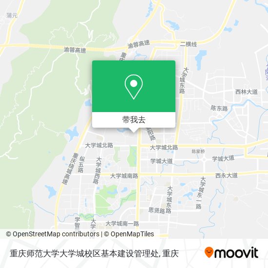 重庆师范大学大学城校区基本建设管理处地图