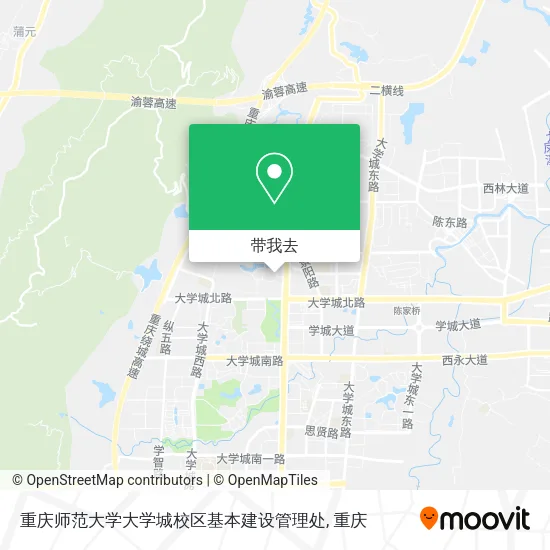 重庆师范大学大学城校区基本建设管理处地图