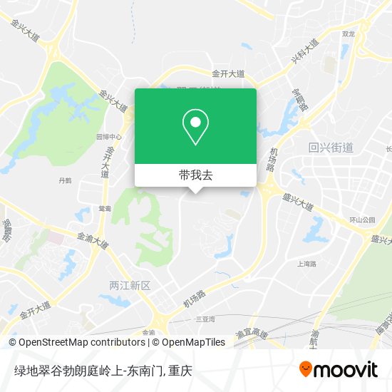 绿地翠谷勃朗庭岭上-东南门地图