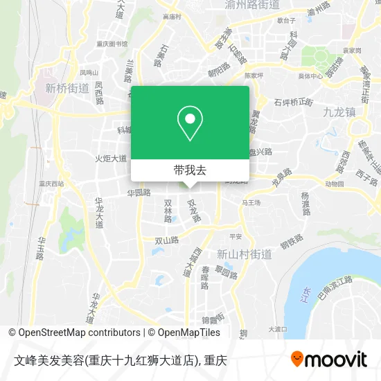 文峰美发美容(重庆十九红狮大道店)地图