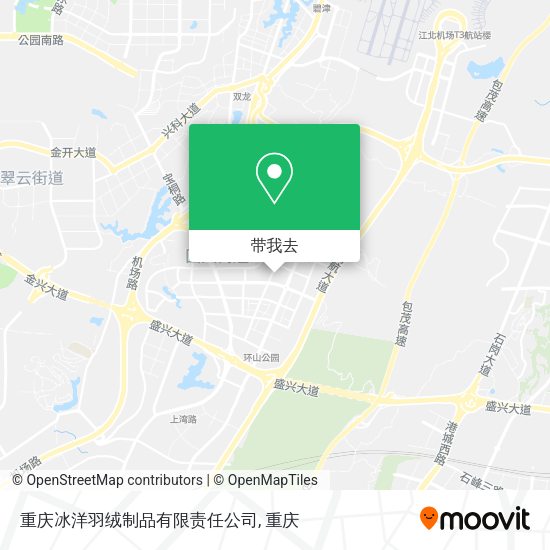 重庆冰洋羽绒制品有限责任公司地图
