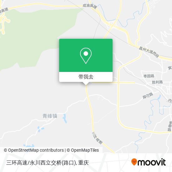 三环高速/永川西立交桥(路口)地图