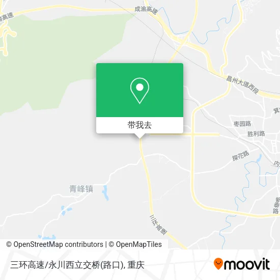 三环高速/永川西立交桥(路口)地图