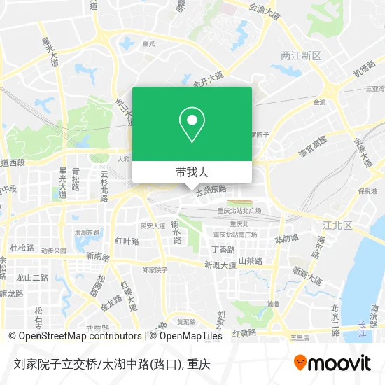 刘家院子立交桥/太湖中路(路口)地图