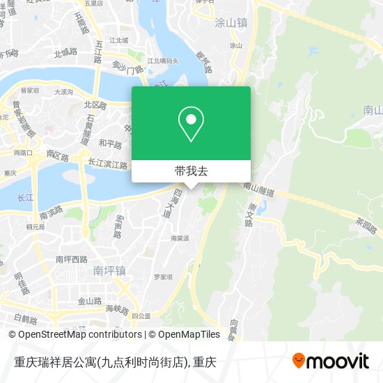 重庆瑞祥居公寓(九点利时尚街店)地图