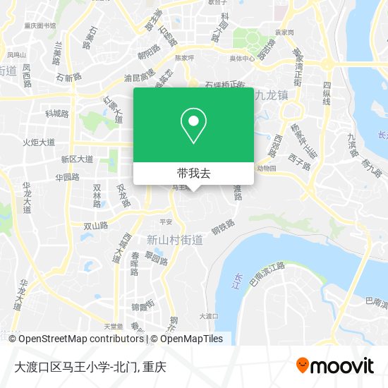 大渡口区马王小学-北门地图