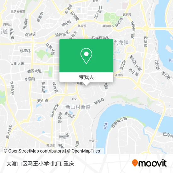 大渡口区马王小学-北门地图
