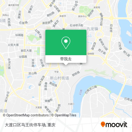 大渡口区马王街停车场地图