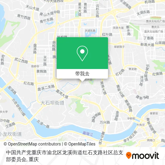 中国共产党重庆市渝北区龙溪街道红石支路社区总支部委员会地图