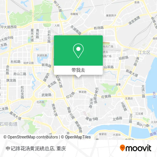 申记蹄花汤黄泥磅总店地图