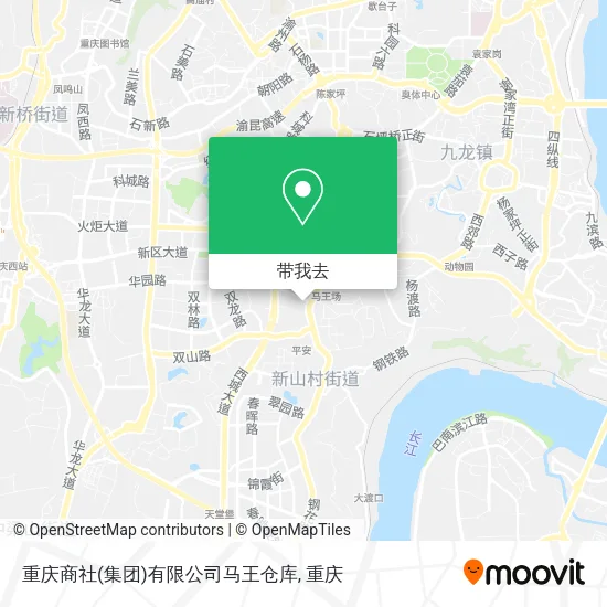 重庆商社(集团)有限公司马王仓库地图