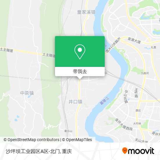 沙坪坝工业园区A区-北门地图