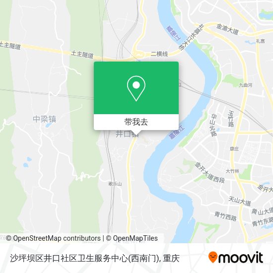 沙坪坝区井口社区卫生服务中心(西南门)地图