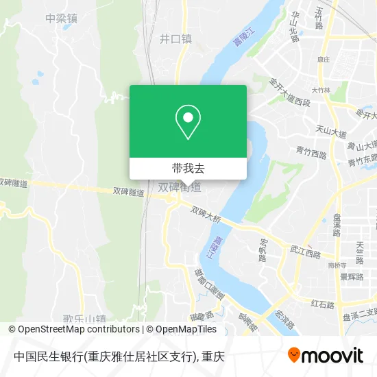 中国民生银行(重庆雅仕居社区支行)地图