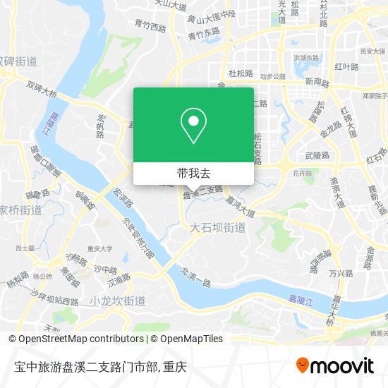 宝中旅游盘溪二支路门市部地图