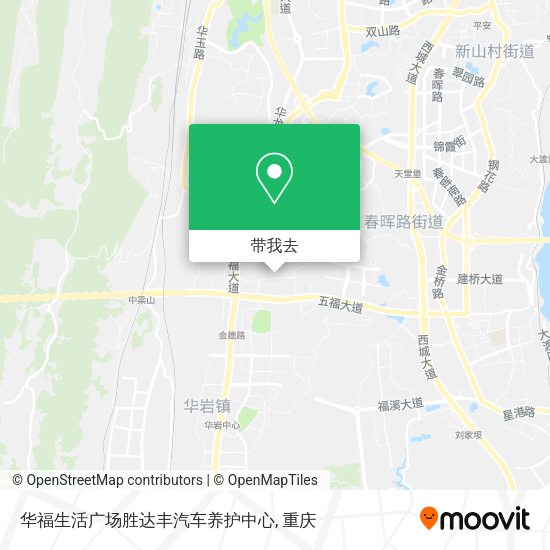 华福生活广场胜达丰汽车养护中心地图