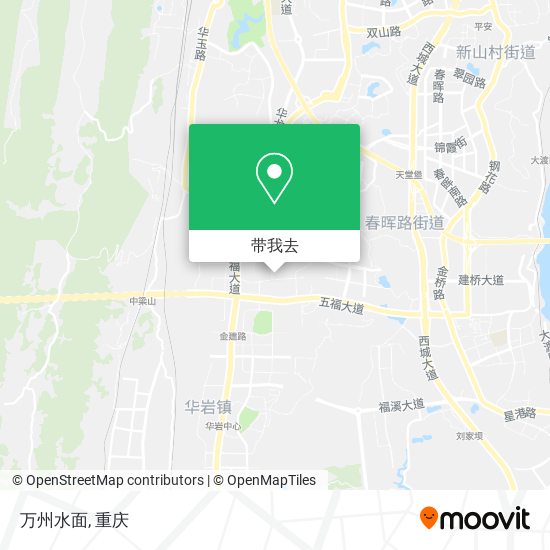 万州水面地图