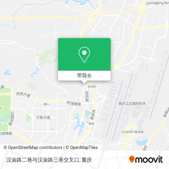 汉渝路二巷与汉渝路三巷交叉口地图