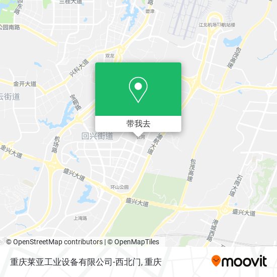 重庆莱亚工业设备有限公司-西北门地图