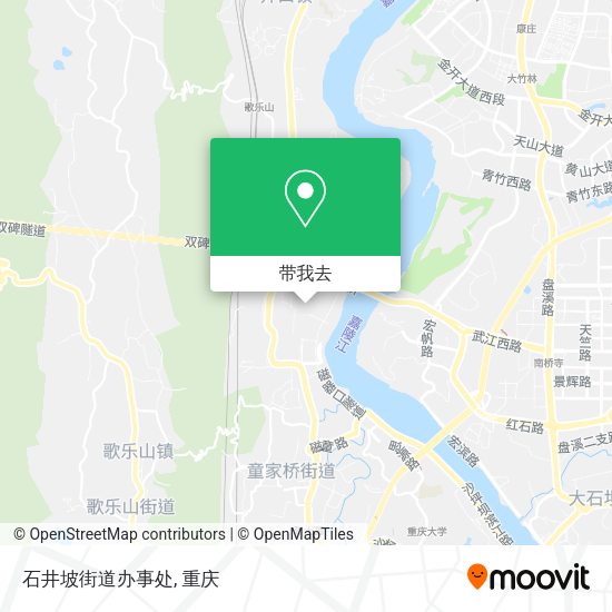 石井坡街道办事处地图