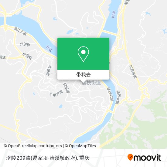 涪陵209路(易家坝-清溪镇政府)地图