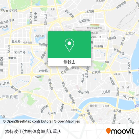 杰特波仕(力帆体育城店)地图