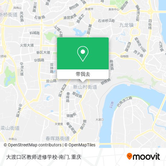 大渡口区教师进修学校-南门地图