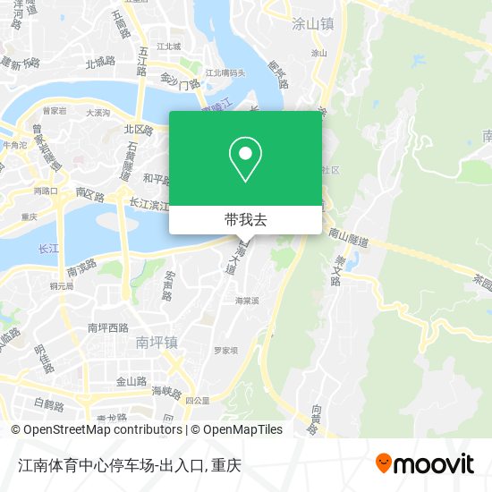 江南体育中心停车场-出入口地图